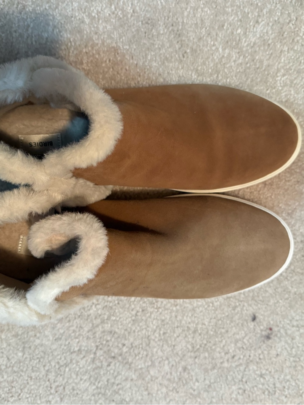 Cozy Women's Faux-Shearling Slip-On Sneakers - Brown